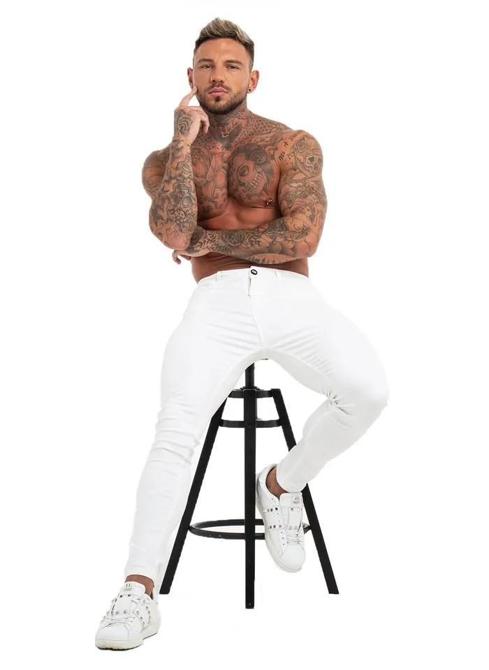 3755 Premium White Skinny Stretch Jeans
