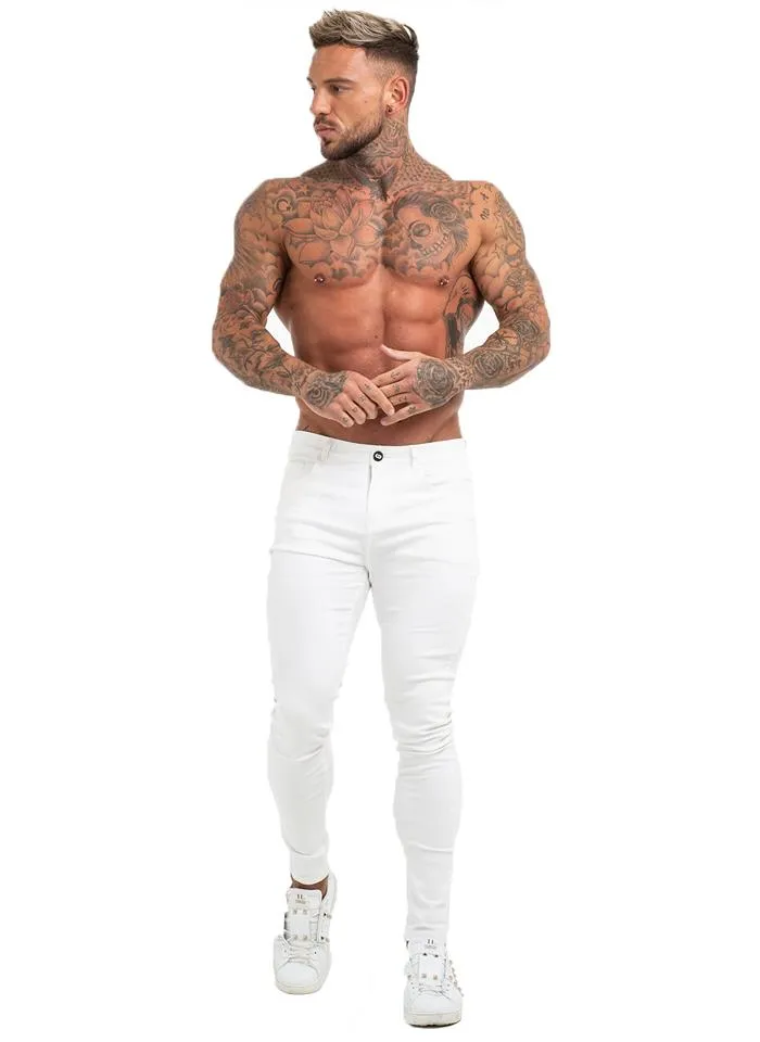 3755 Premium White Skinny Stretch Jeans