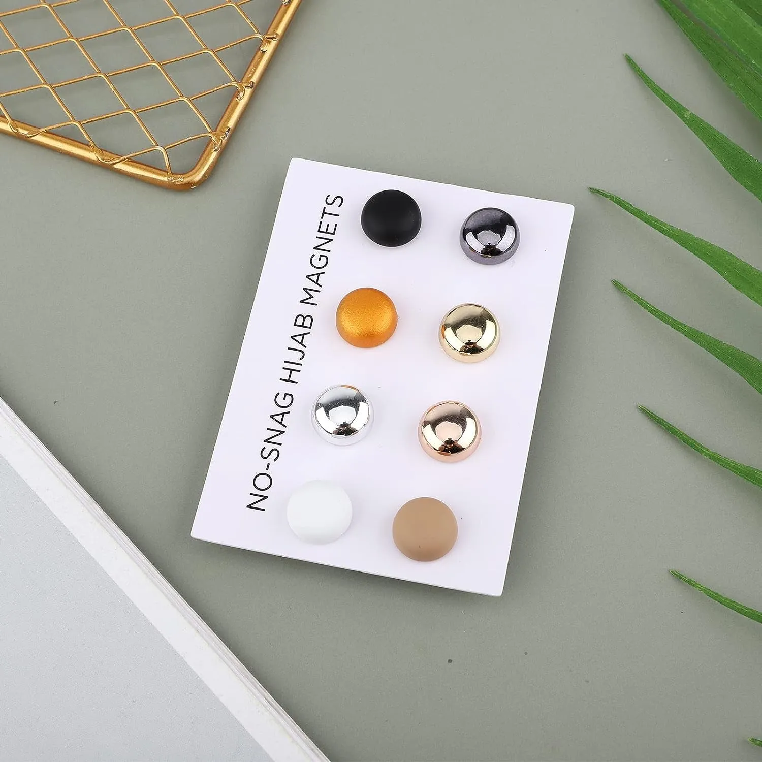 8PCS Hijab Magnetic Pins, Multi-Purpose Pinless Strong Magnetic Hijab Pins Scarf Magnetic Pin Scarf Magnetic Clasp Scarf Magnets Brooch Magnetic Hijab Pins for Women Hijabs Scarves Clothes