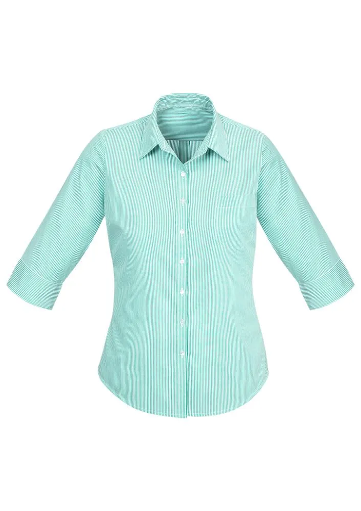Advatex Ladies Lindsey 3/4 Sleeve Shirt - Dynasty Green - 20 - Biz Collection