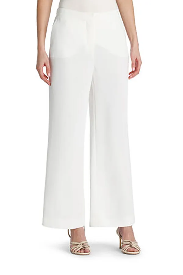 ALRO OFF WHITE STRAIGHT TROUSERS