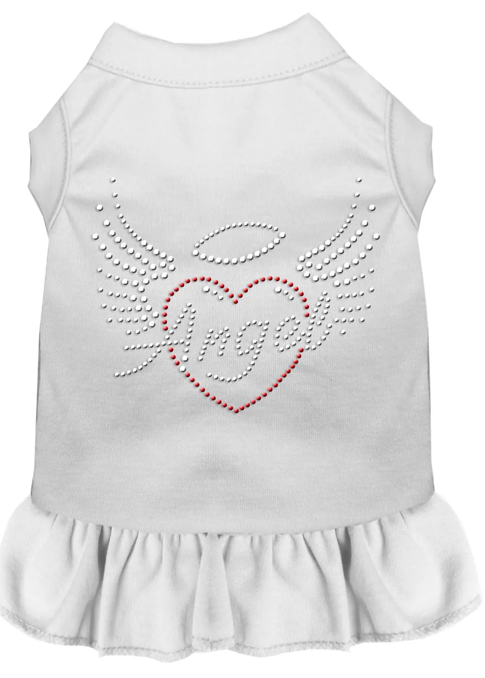 Angel Heart Rhinestone Dress White Xs