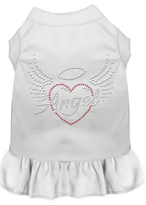 Angel Heart Rhinestone Dress White Xs