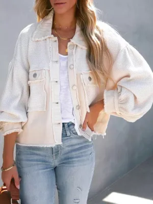 Apricot Patch Oversized Jacket