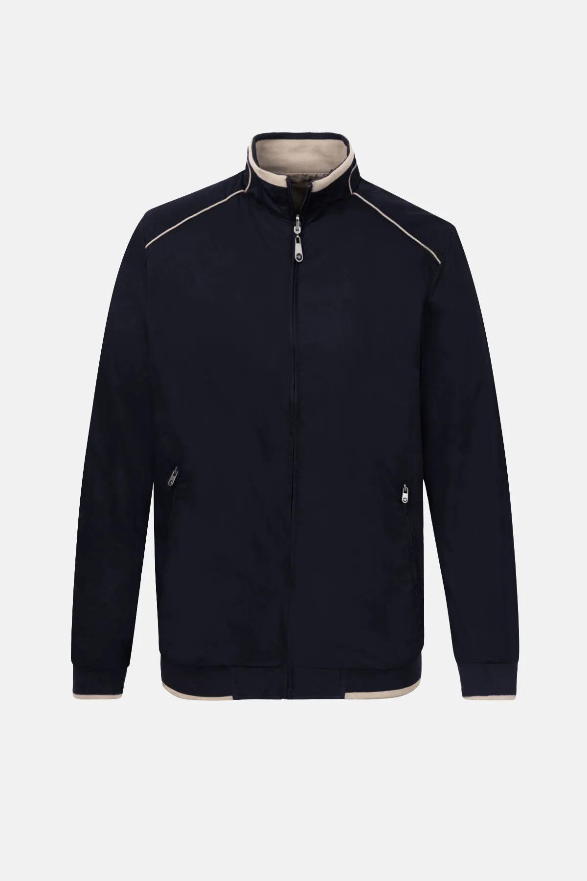 Beige & Navy double-face Jacket
