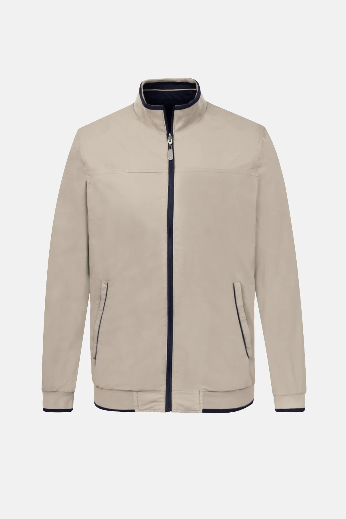 Beige & Navy double-face Jacket