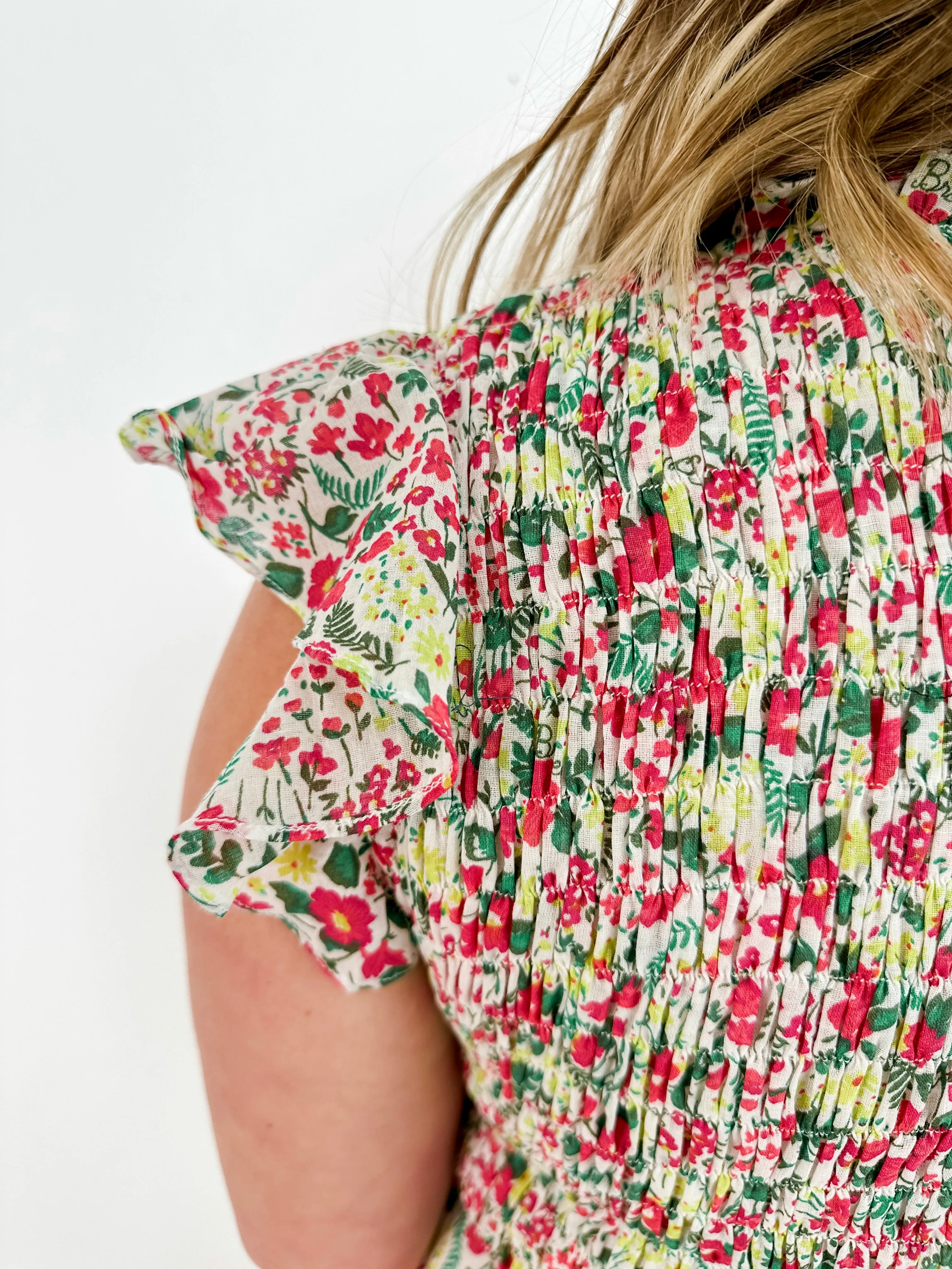 Bella Smocked Floral Dress
