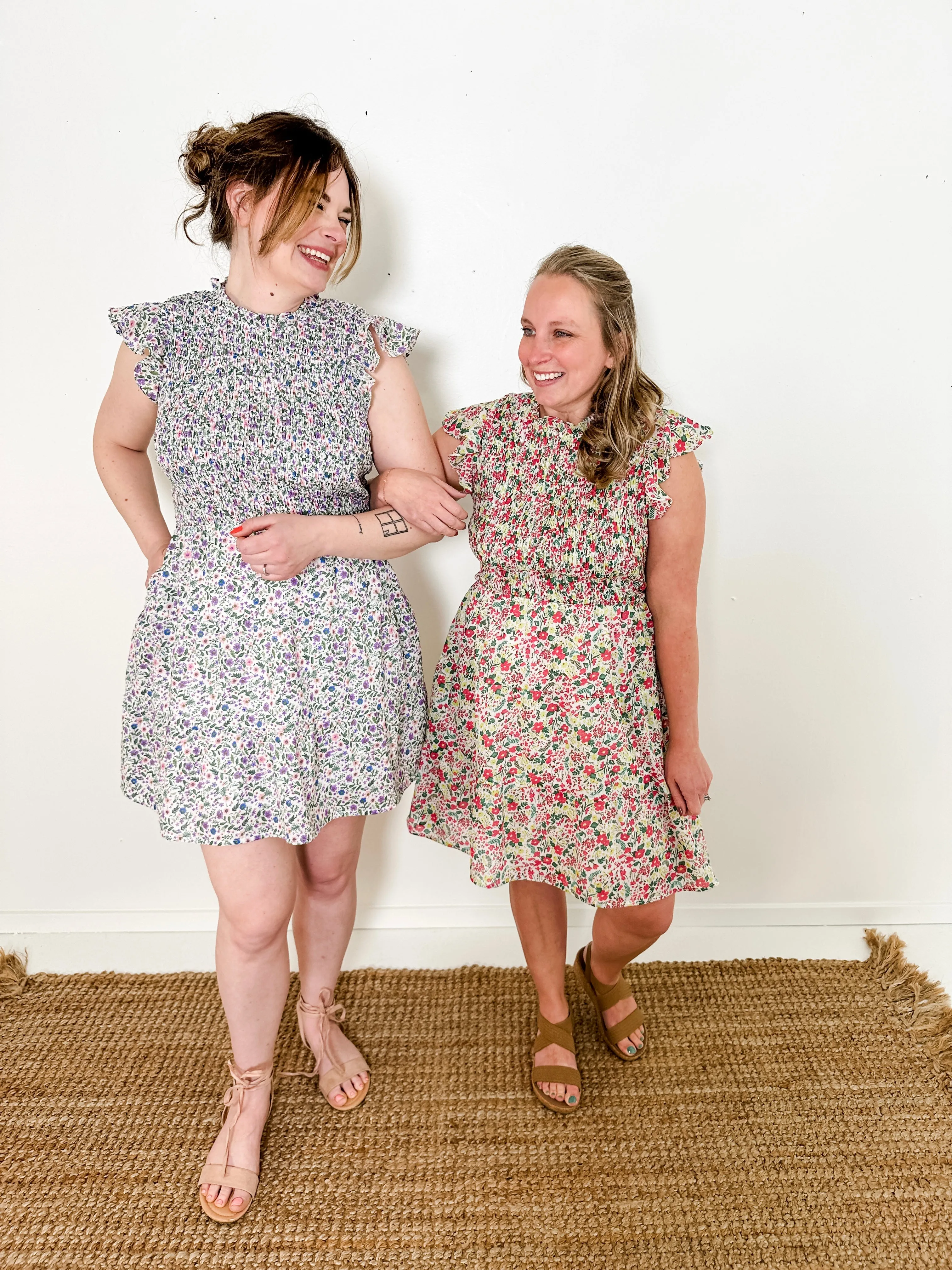 Bella Smocked Floral Dress