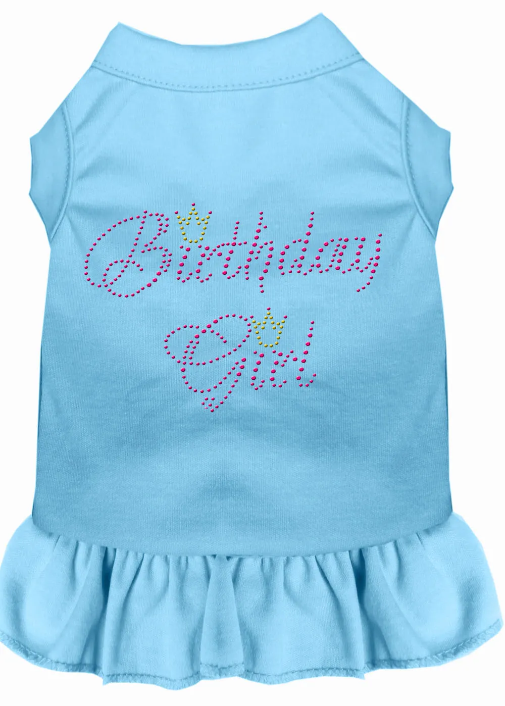 Birthday Girl Rhinestone Dress Baby Blue Xs