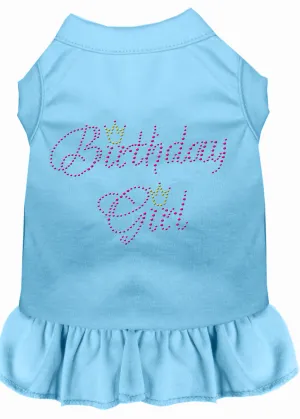 Birthday Girl Rhinestone Dress Baby Blue Xs