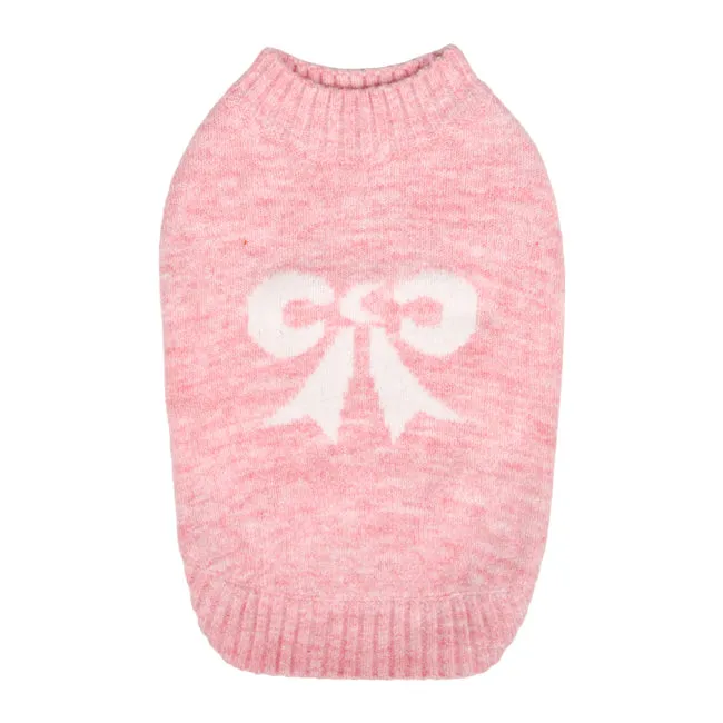 blooming ribbon sweater - pink - last one!