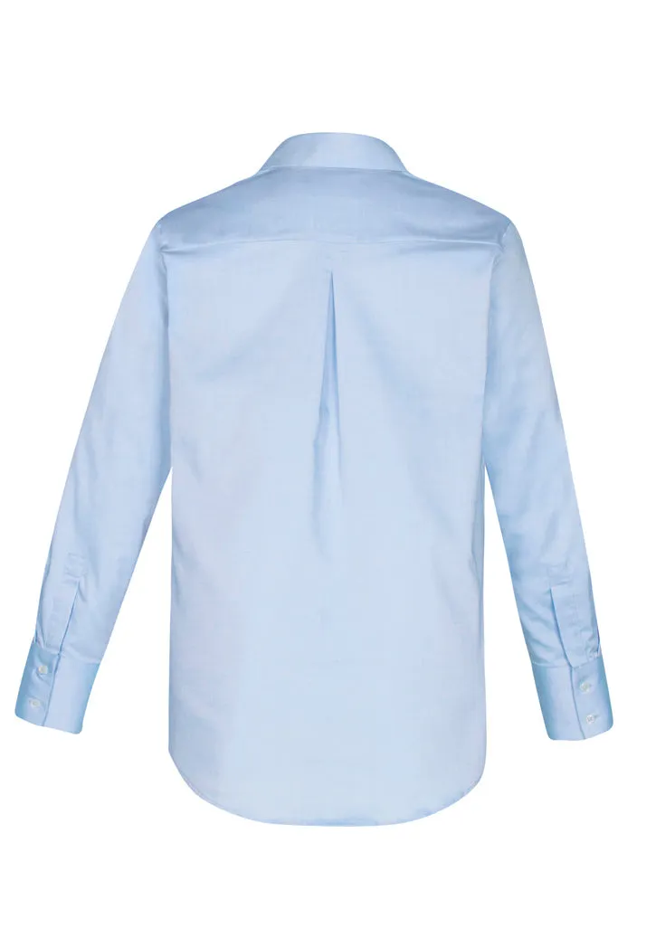 Camden Ladies Long Sleeve Shirt - Blue - 14 - Biz Collection