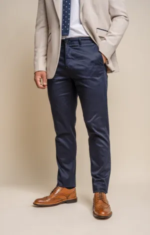 Cavani Dakota Tailored Fit Chino -Navy