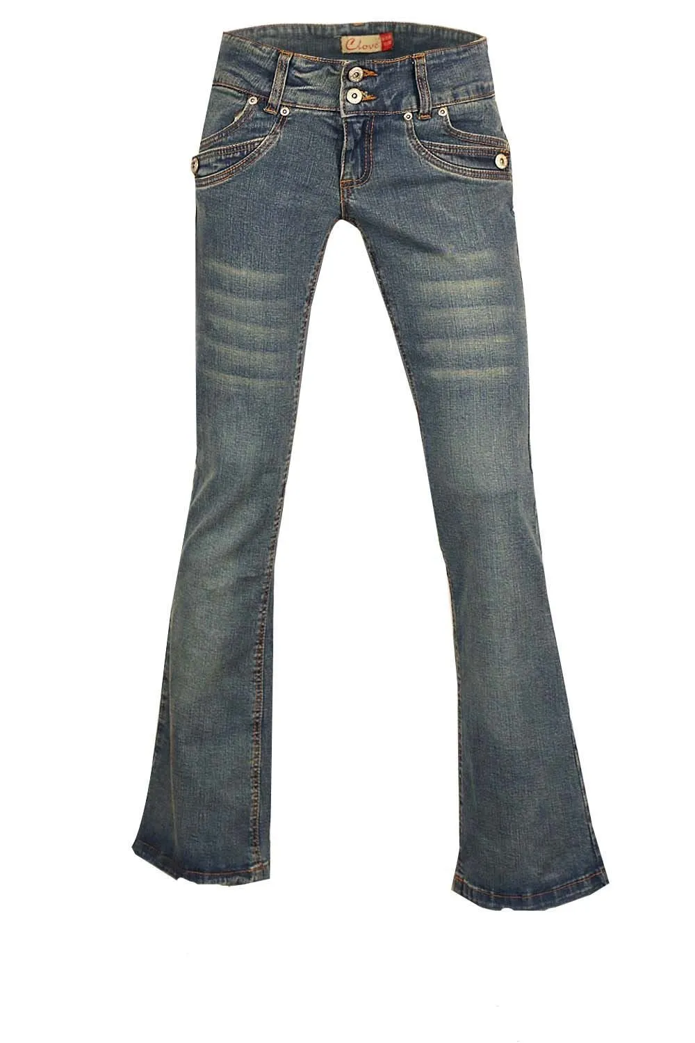 Clove Jeans Bootcut Jeans Women Stretchable Blue Denim Jeans Plus Size 12 to 24