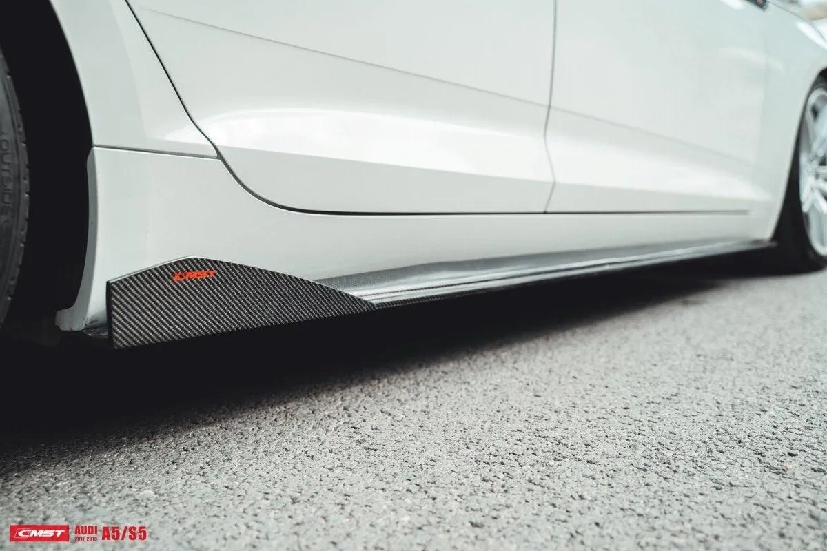 CMST Tuning Side Skirts for Audi A5 / S5 B9 2017-2020 Sedan Carbon Fiber