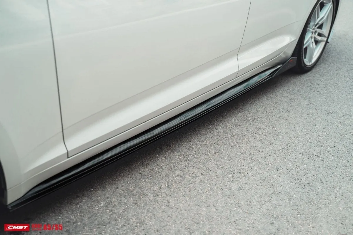 CMST Tuning Side Skirts for Audi A5 / S5 B9 2017-2020 Sedan Carbon Fiber