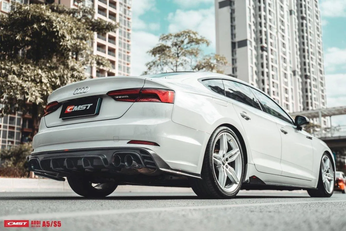 CMST Tuning Side Skirts for Audi A5 / S5 B9 2017-2020 Sedan Carbon Fiber