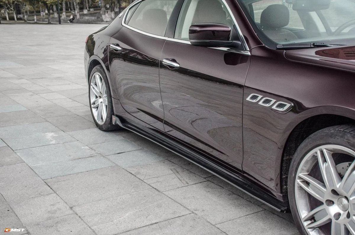 CMST Tuning Side Skirts for Maserati Quattroporte 2014-ON Carbon Fiber/FRP