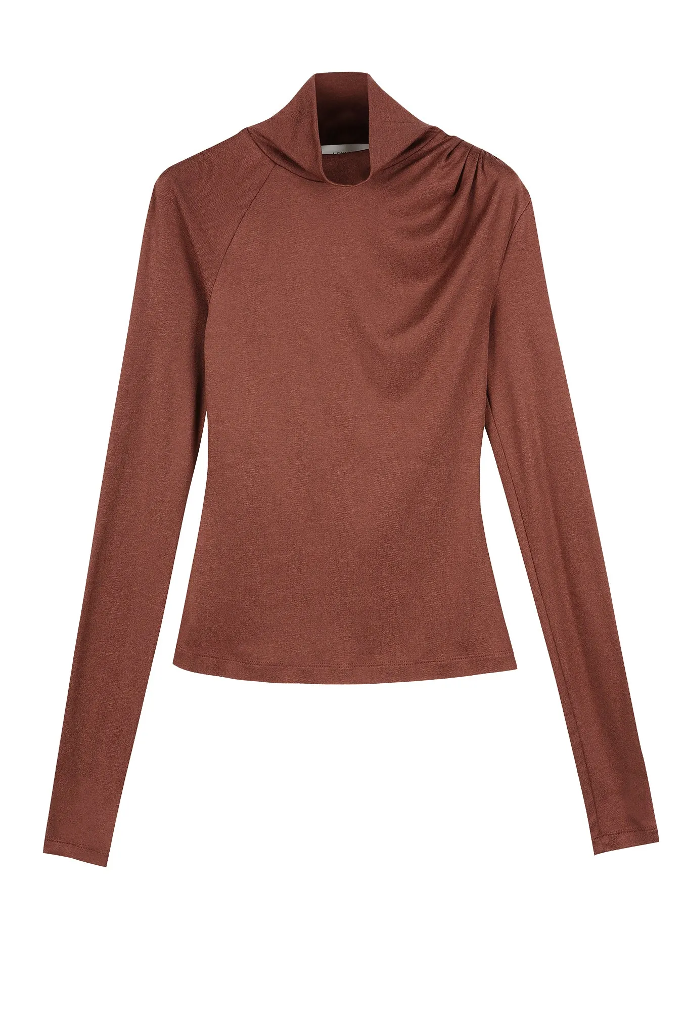 CRESSIDA SILK COTTON JERSEY TURTLENECK