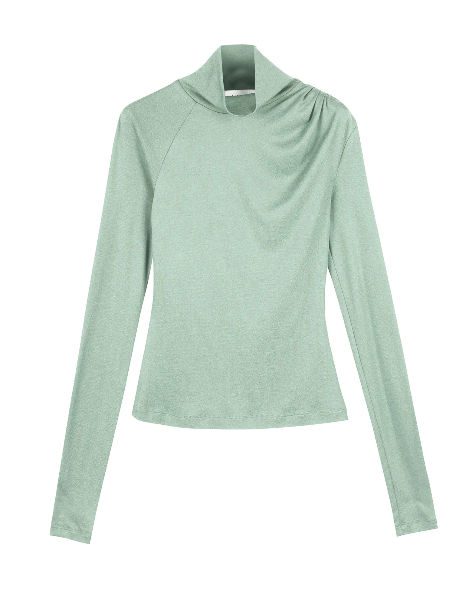 CRESSIDA SILK COTTON JERSEY TURTLENECK