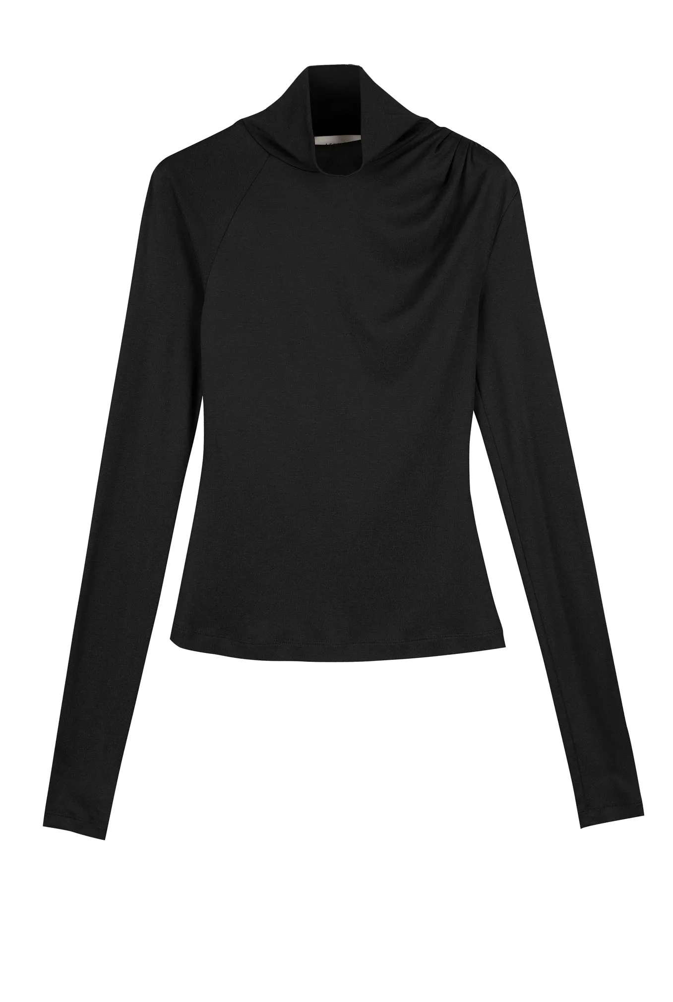 CRESSIDA SILK COTTON JERSEY TURTLENECK