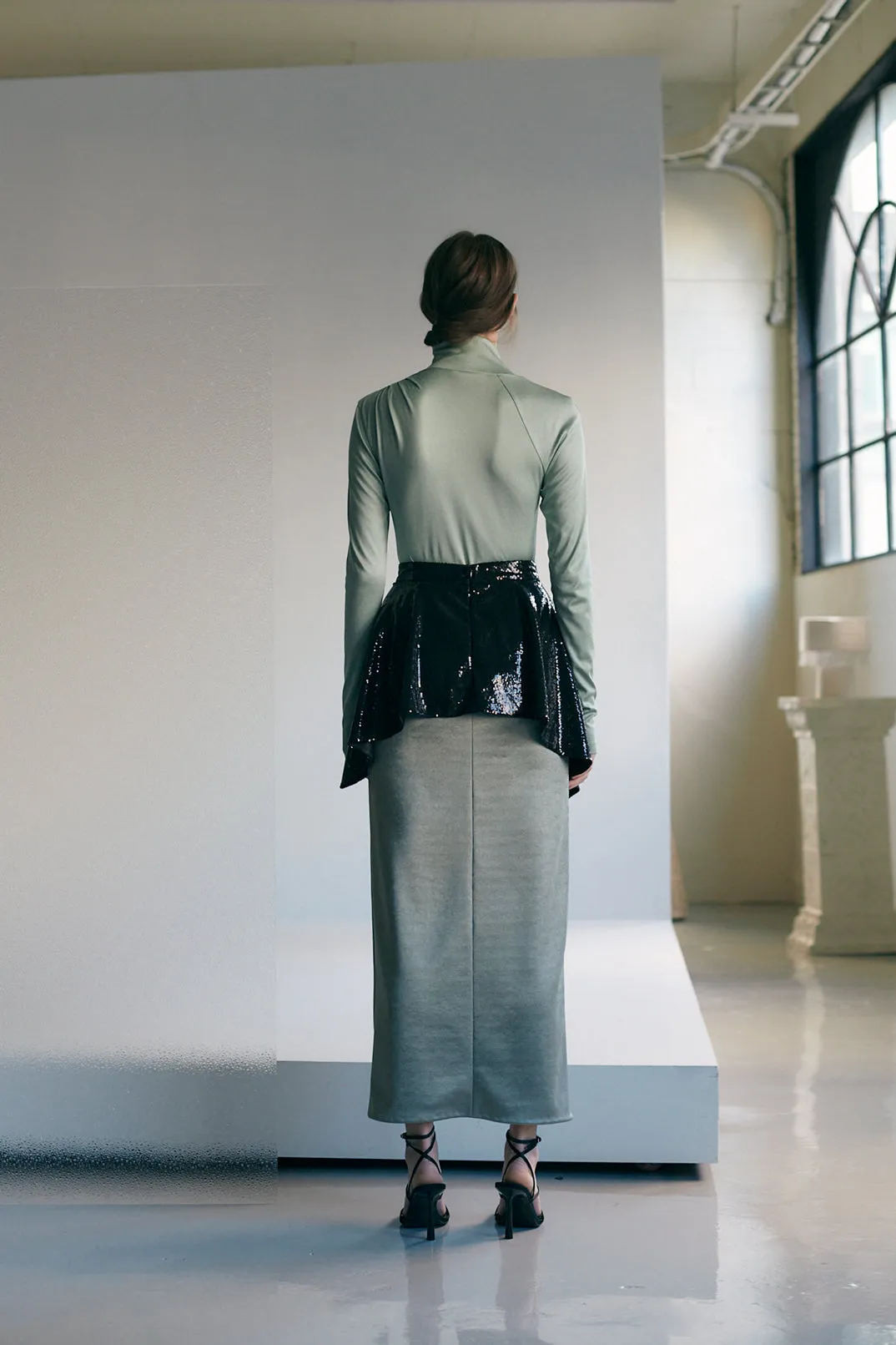 CRESSIDA SILK COTTON JERSEY TURTLENECK