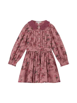 Crochet Collar Floral Dress