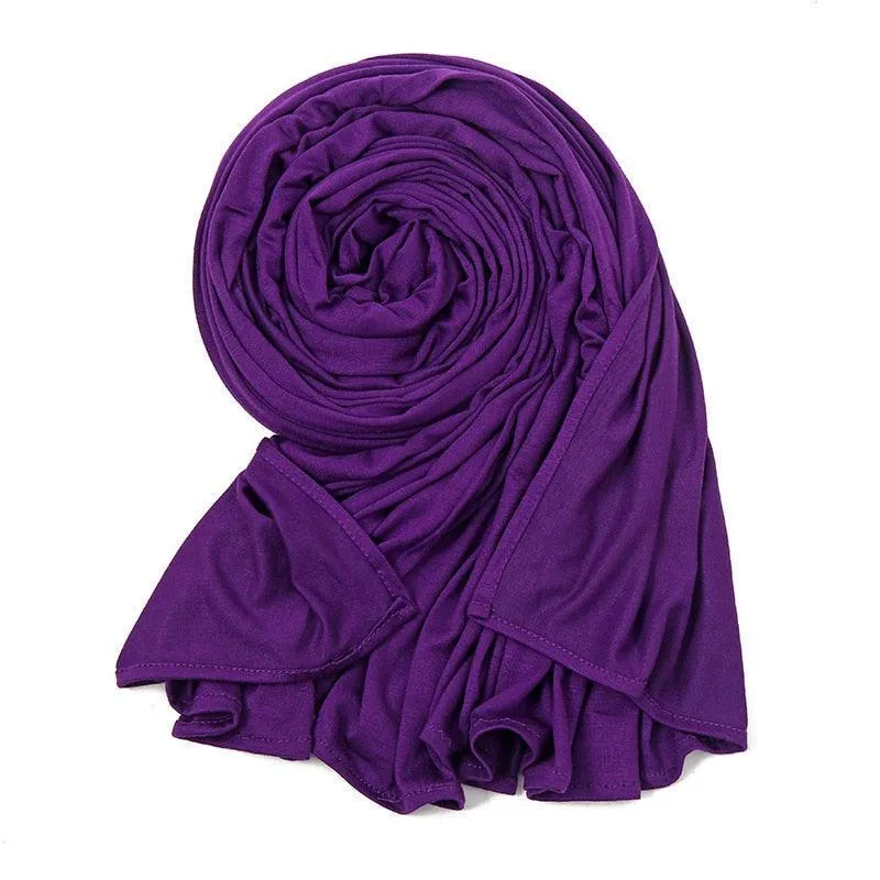 Double Stretch Cotton Jersey Hijab  Scarves for Women