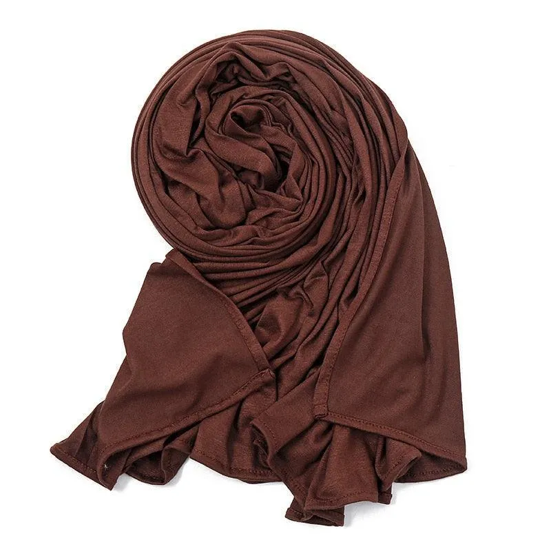 Double Stretch Cotton Jersey Hijab  Scarves for Women