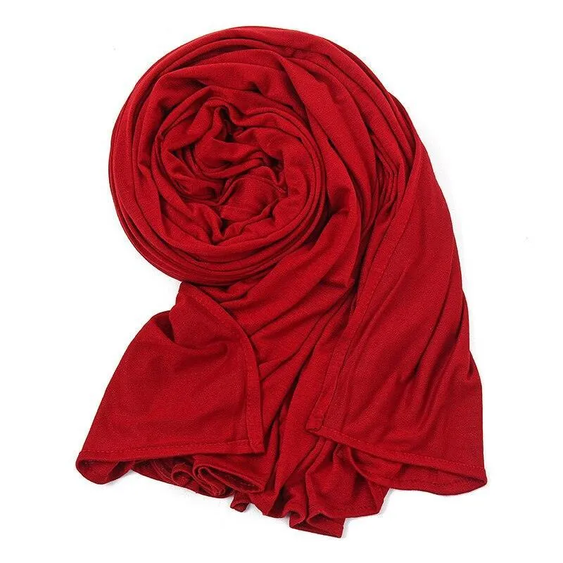 Double Stretch Cotton Jersey Hijab  Scarves for Women
