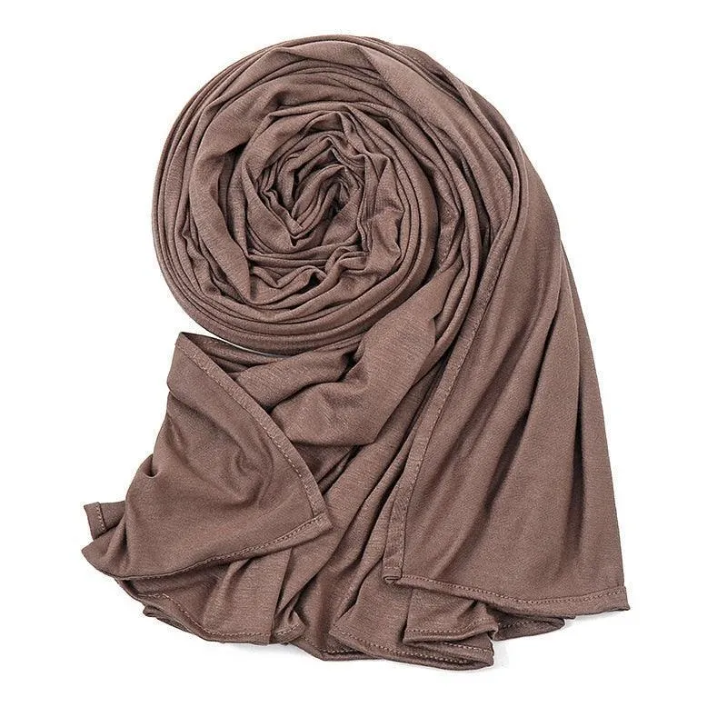 Double Stretch Cotton Jersey Hijab  Scarves for Women