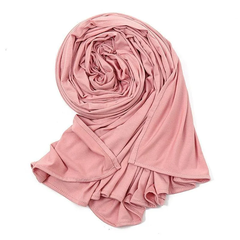 Double Stretch Cotton Jersey Hijab  Scarves for Women