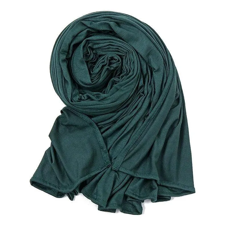 Double Stretch Cotton Jersey Hijab  Scarves for Women