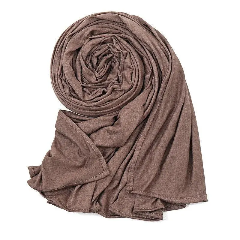 Double Stretch Cotton Jersey Hijab  Scarves for Women