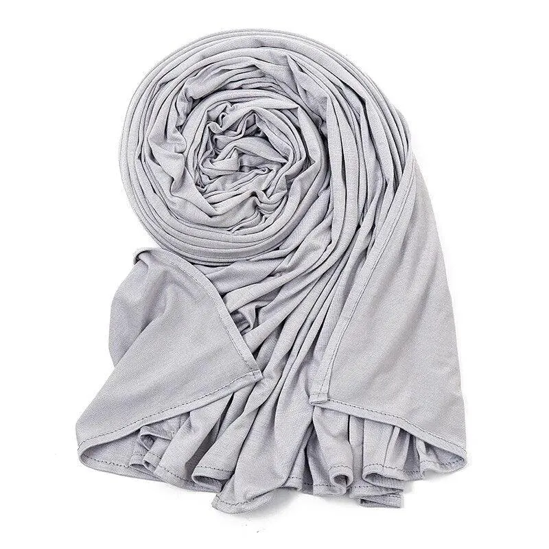 Double Stretch Cotton Jersey Hijab  Scarves for Women