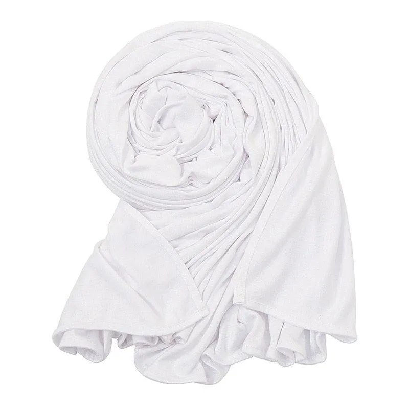 Double Stretch Cotton Jersey Hijab  Scarves for Women