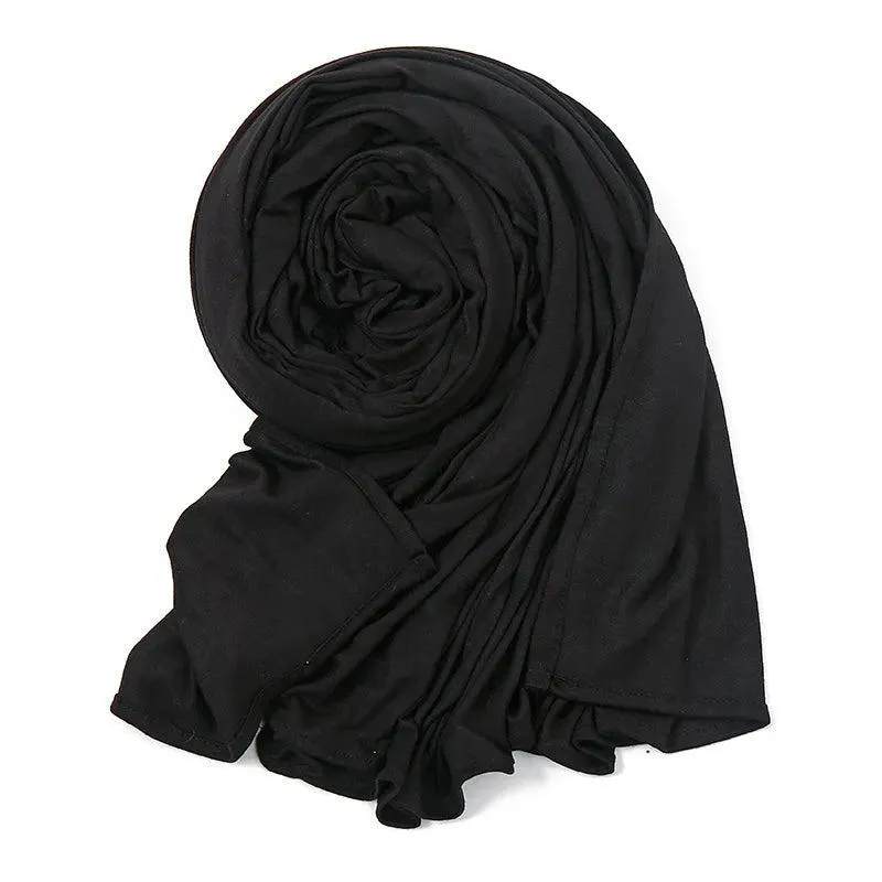 Double Stretch Cotton Jersey Hijab  Scarves for Women