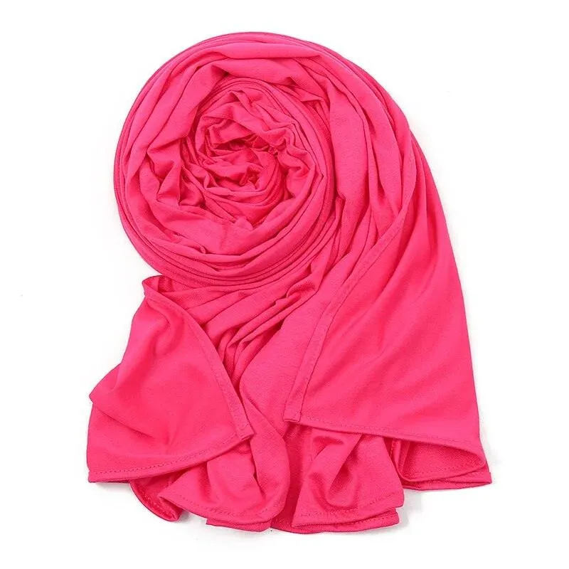 Double Stretch Cotton Jersey Hijab  Scarves for Women