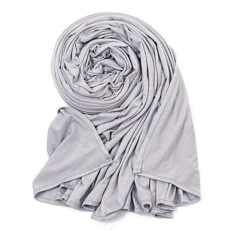 Double Stretch Cotton Jersey Hijab  Scarves for Women