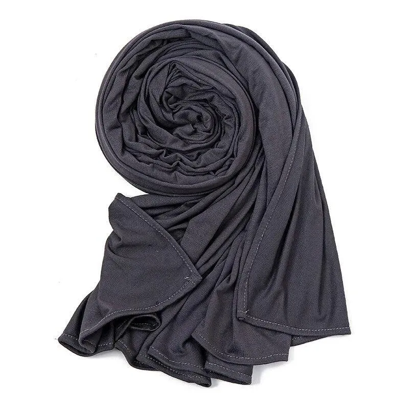 Double Stretch Cotton Jersey Hijab  Scarves for Women
