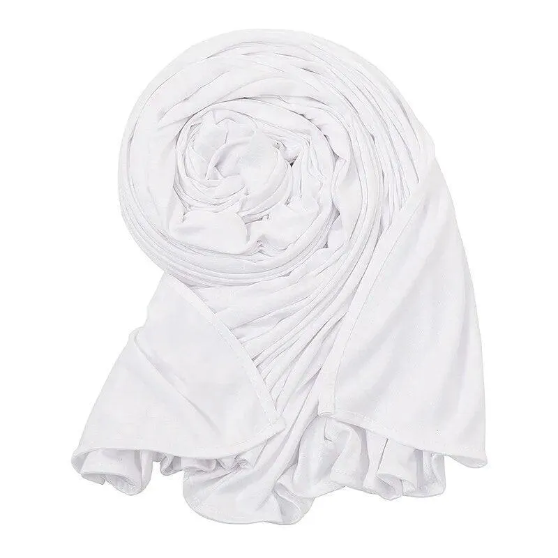 Double Stretch Cotton Jersey Hijab  Scarves for Women