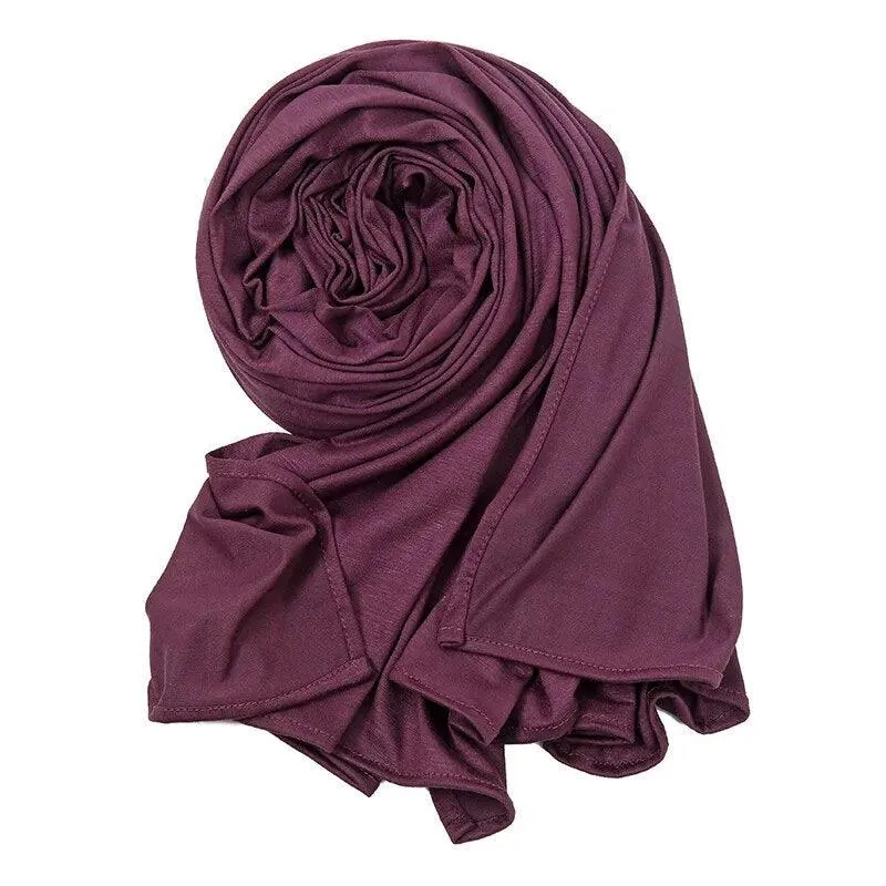 Double Stretch Cotton Jersey Hijab  Scarves for Women