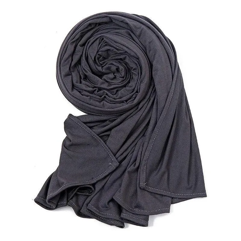 Double Stretch Cotton Jersey Hijab  Scarves for Women