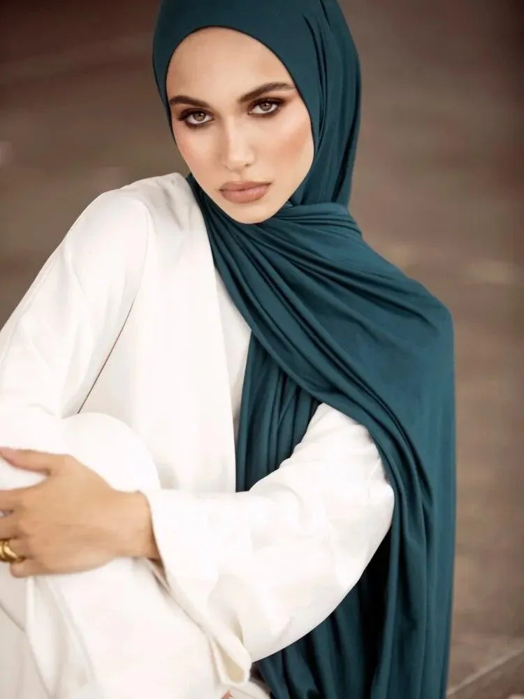 Double Stretch Cotton Jersey Hijab  Scarves for Women