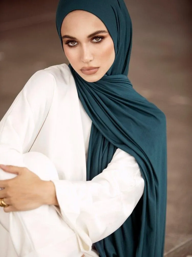Double Stretch Cotton Jersey Hijab  Scarves for Women