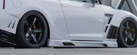 EPR USA 13 VER VRS Side Skirts & Side Skirt Under Board for Nissan GTR R35 CBA DBA EBA Carbon Fiber/FRP