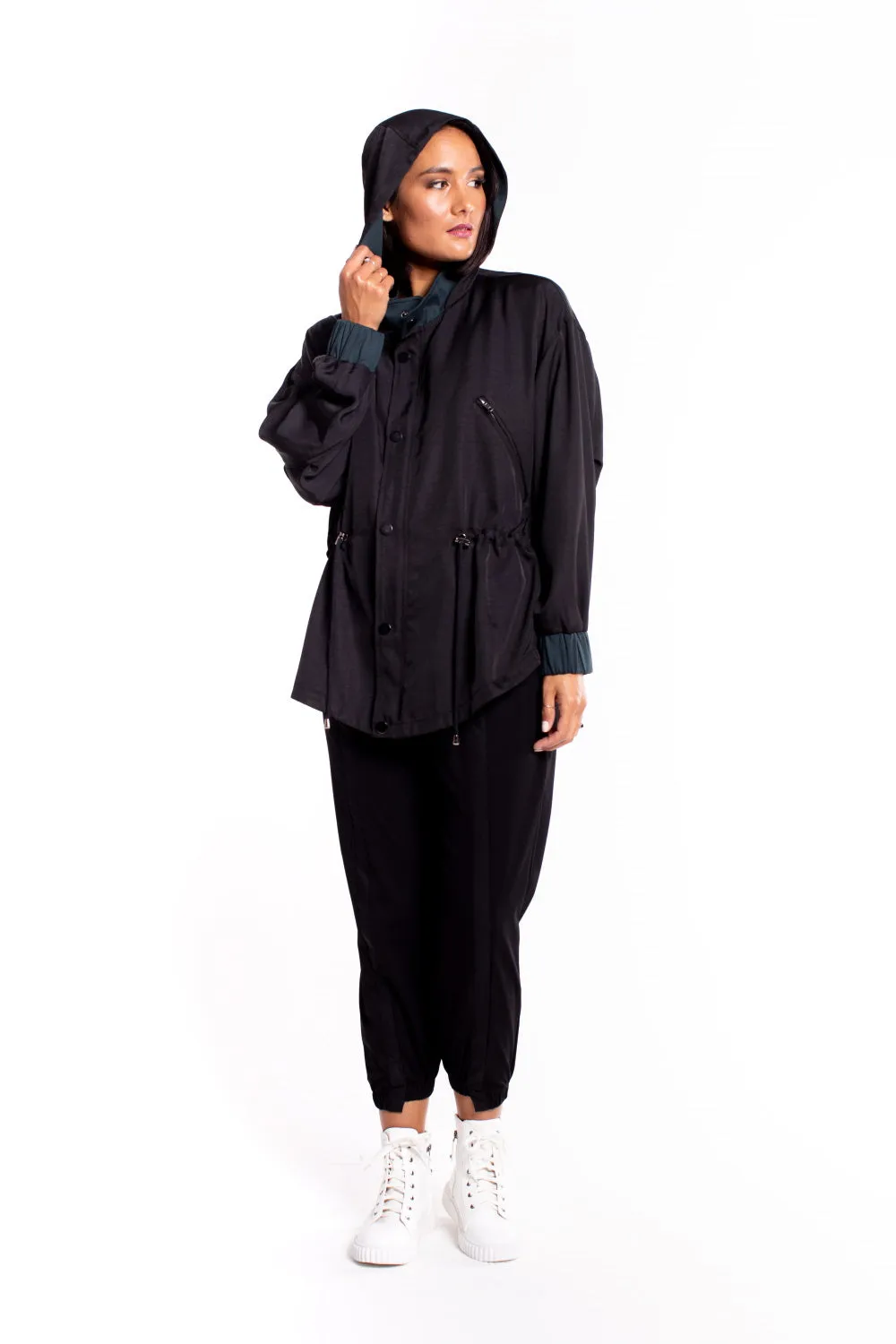 Et Alia Hudson Anorak - Black/Dark Teal