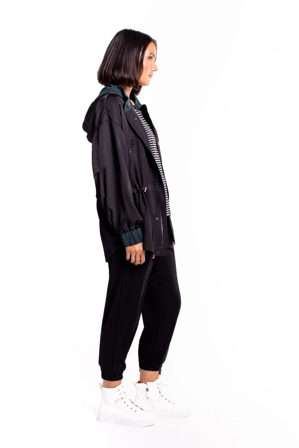 Et Alia Hudson Anorak - Black/Dark Teal
