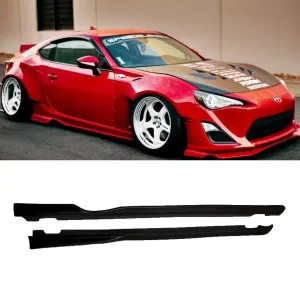 Fit 2013-2021 Subaru Scion FRS BRZ GT86 Black GR Style Side Skirts Body kit