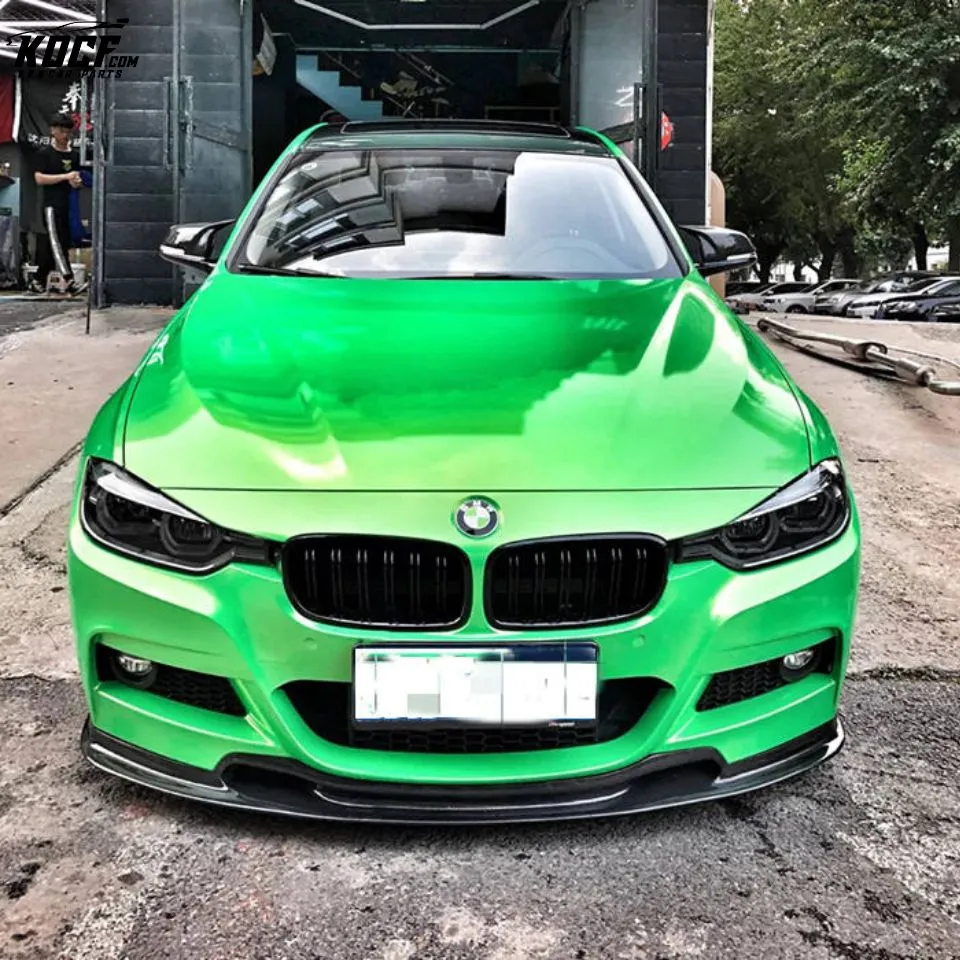 For BMW 12-19 F30 F35 3 series M-tech Vor style Carbon Fiber Front Bumper lip Spoiler